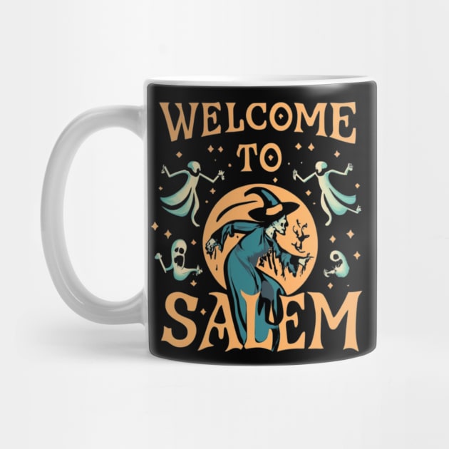 Welcome to Salem Halloween Witch Souvenir by Afternoon Leisure